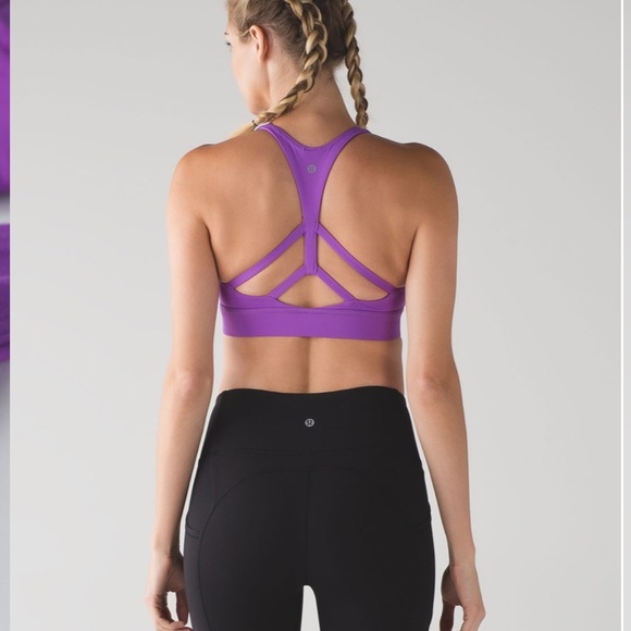 Lululemon Circuit Breaker Bra Moonlit Magenta Sz 6 - Picture 4 of 6